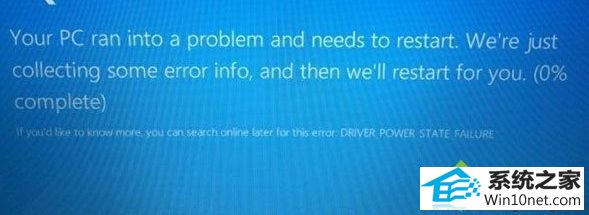 win10ϵͳʾdrive power state failureͼĲ